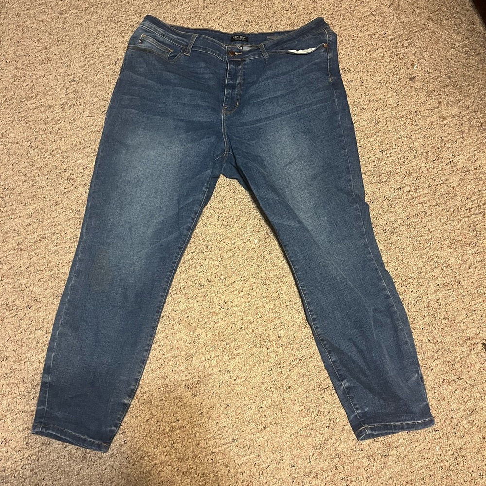 Judy Blue 20W Straight lef Blue Denim Jeans